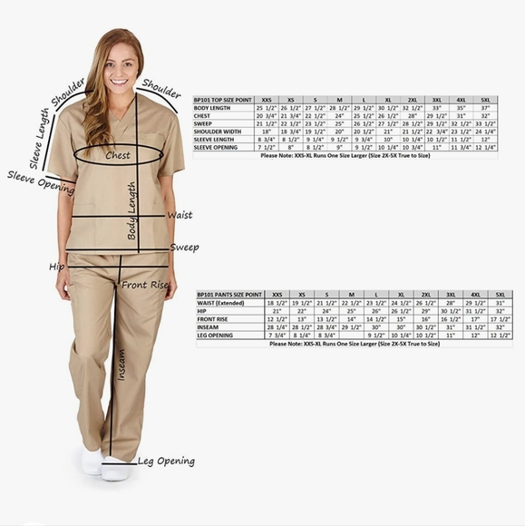 NWT- Scrub Set- Amazon- Natural Uniforms Unisex Medical Scrub Set- Red, Size M - Picture 6 of 6